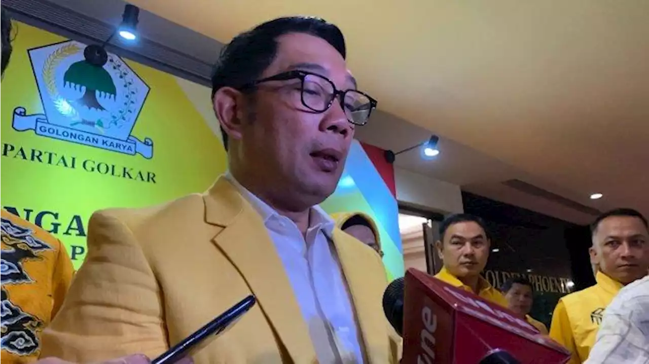 Ridwan Kamil Akui Adanya Dinamika Desak Munaslub Gantikan Airlangga Hartarto Jadi Capres - Tribunnews.com