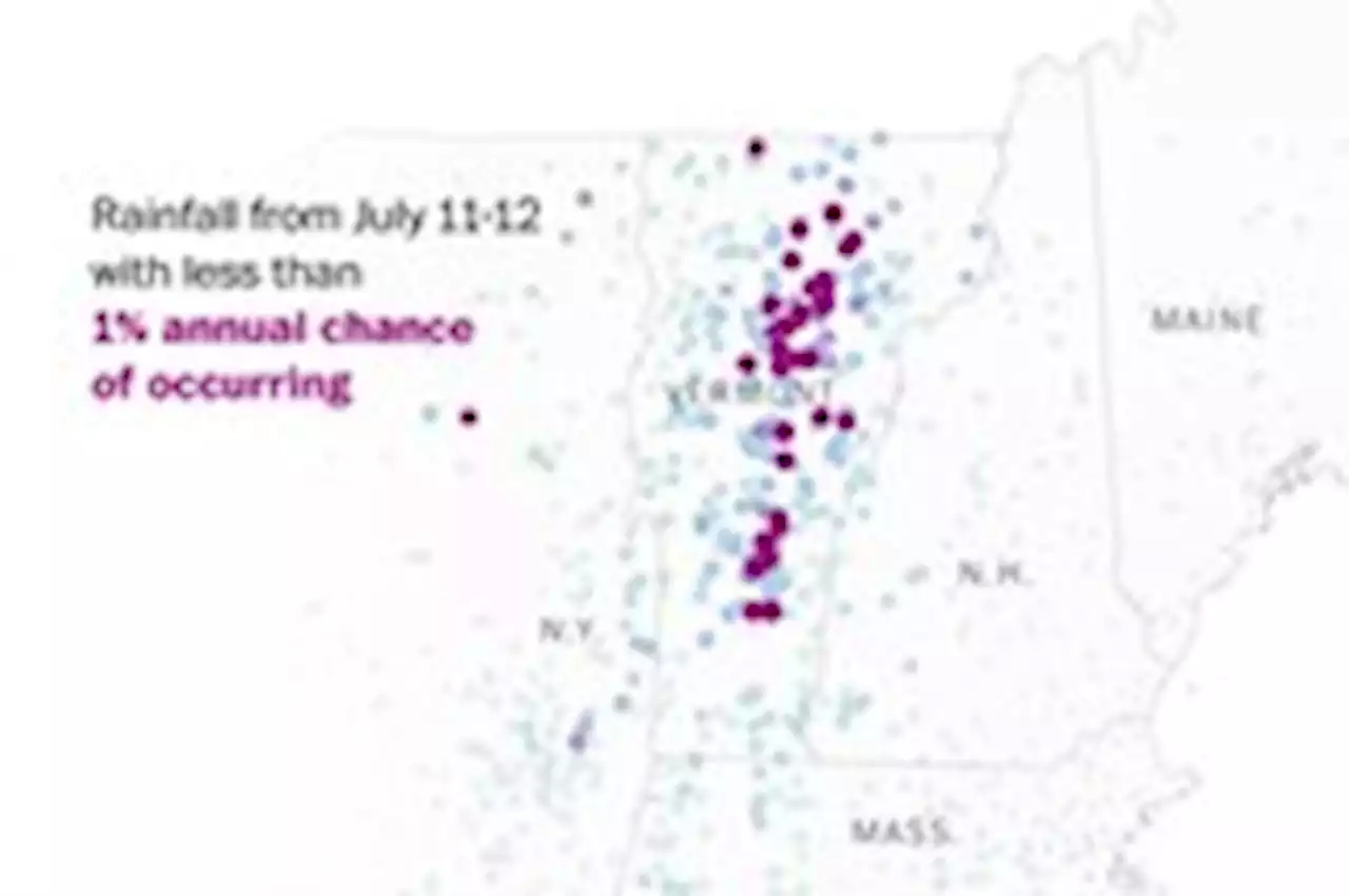 The exceedingly low odds of Vermont’s flooding disaster, visualized