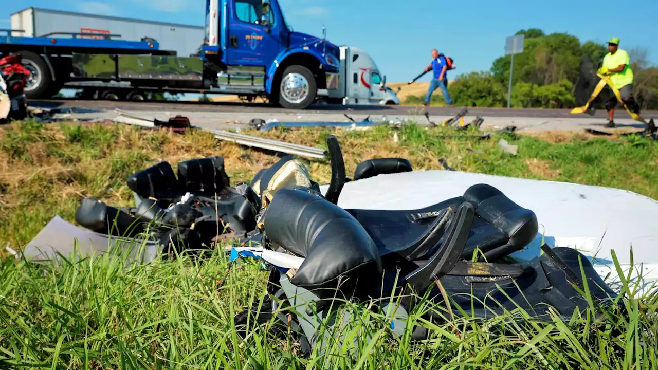 NTSB looking at risk parked semis posed to Greyhound bus in fatal Illinois accident