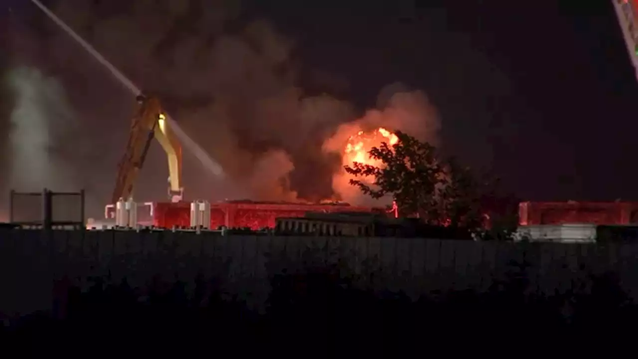 Recycling plant catches fire in northern Katy, sending smoke in the area, officials say