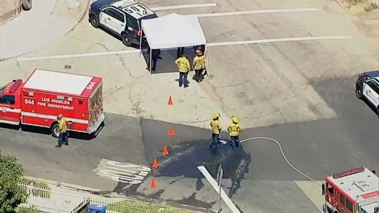 5 LAPD officers exposed to meth, taken to hospital