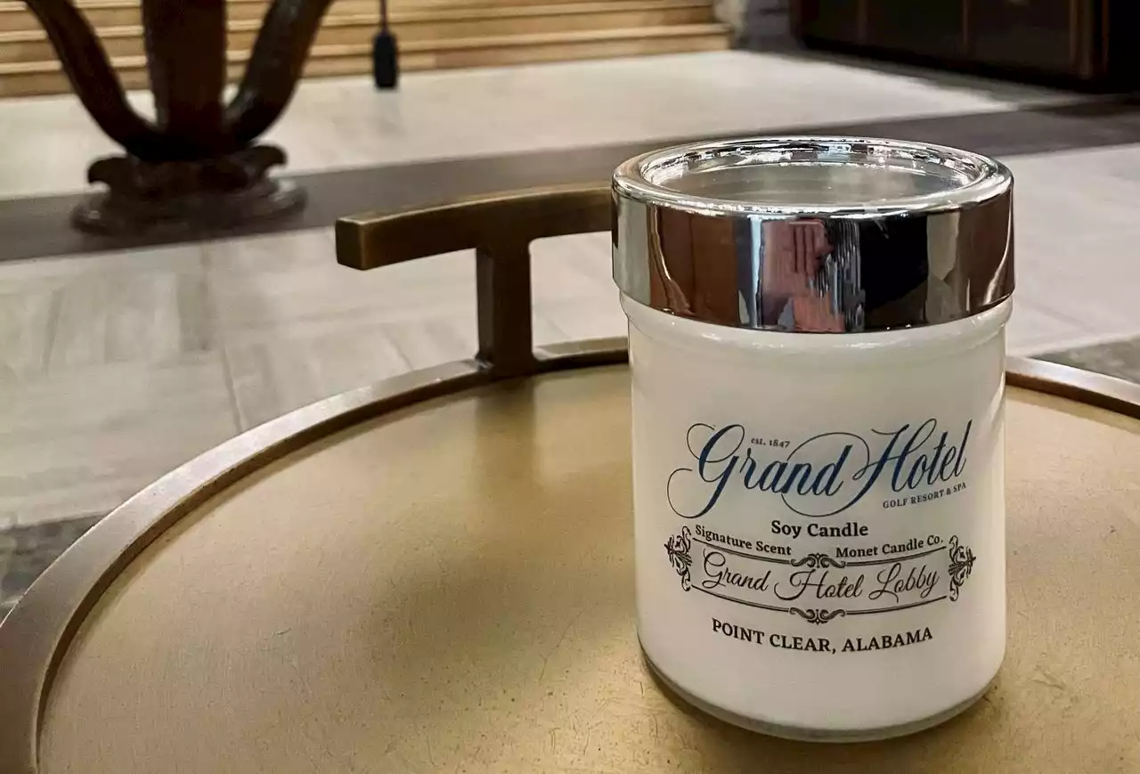 Alabama candlemaker captures scent of Grand Hotel lobby