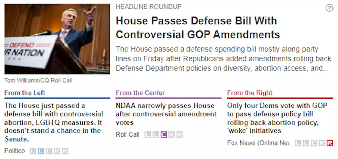 House Passes Defense Bill With Controversial Republican Amendments