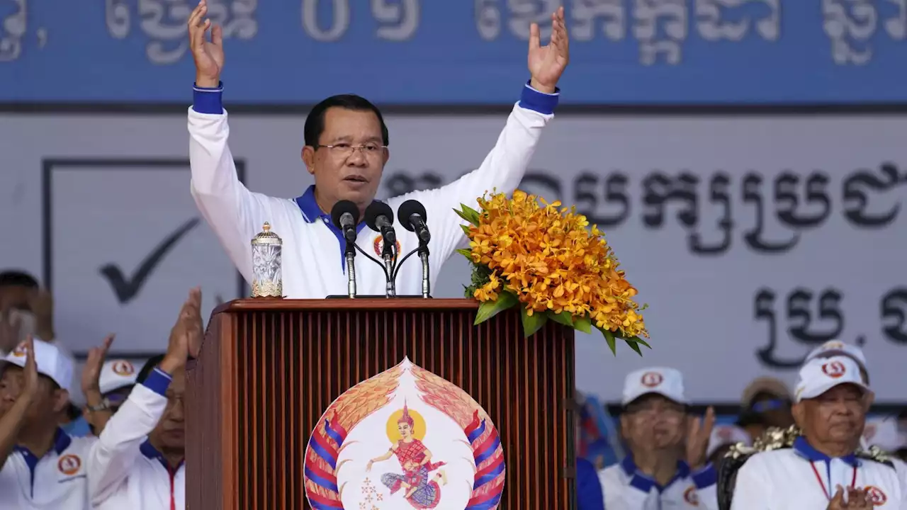 Cambodian opposition party officials arrested for allegedly encouraging casting of spoiled ballots