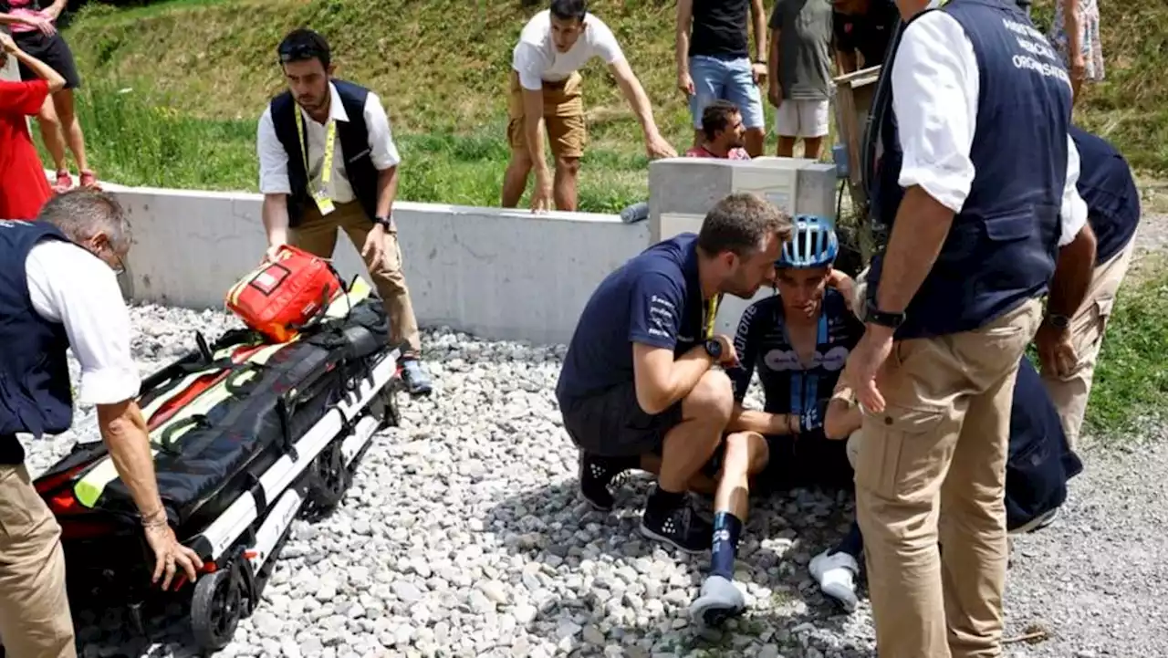 Tour de France stage 14 gets off to crash-marred start