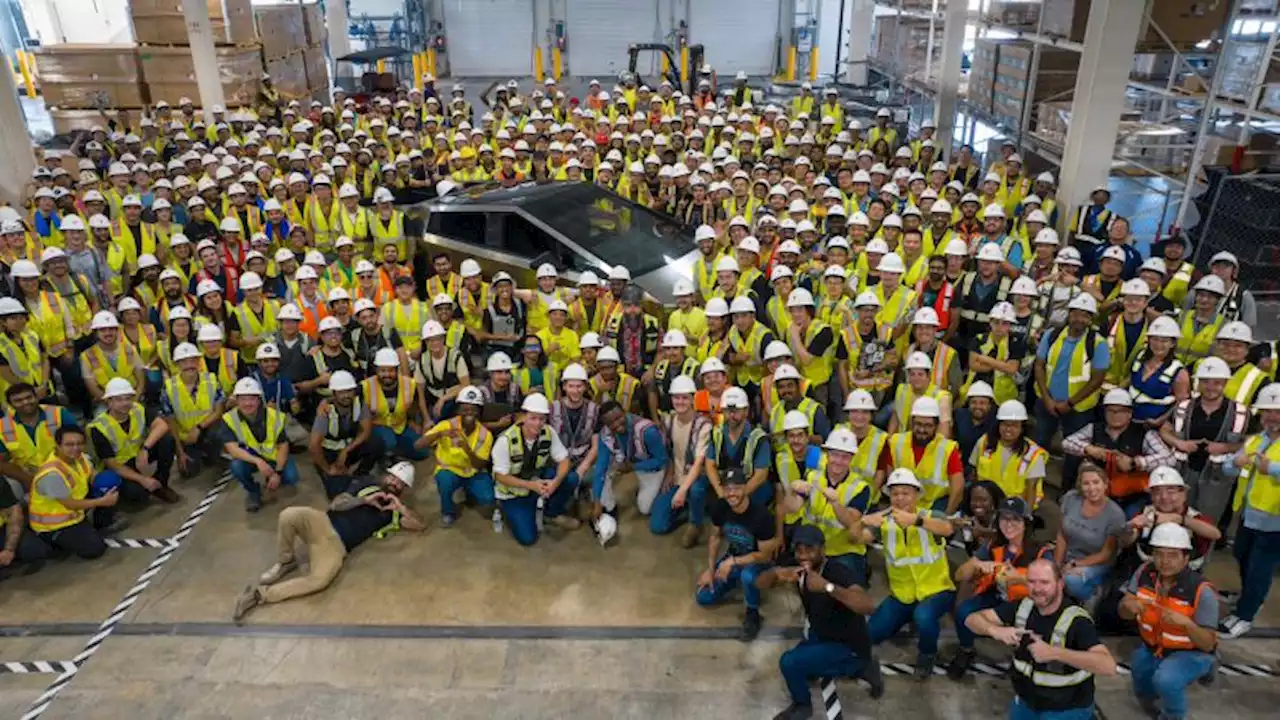 Tesla builds its first Cybertruck four years after unveiling prototype | CNN Business