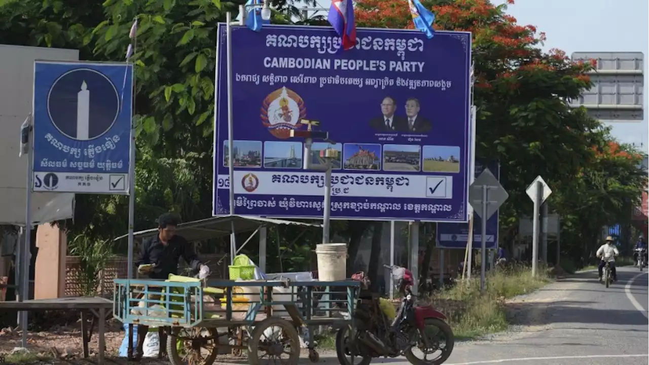 Cambodian opposition party officials arrested for allegedly encouraging casting of spoiled ballots