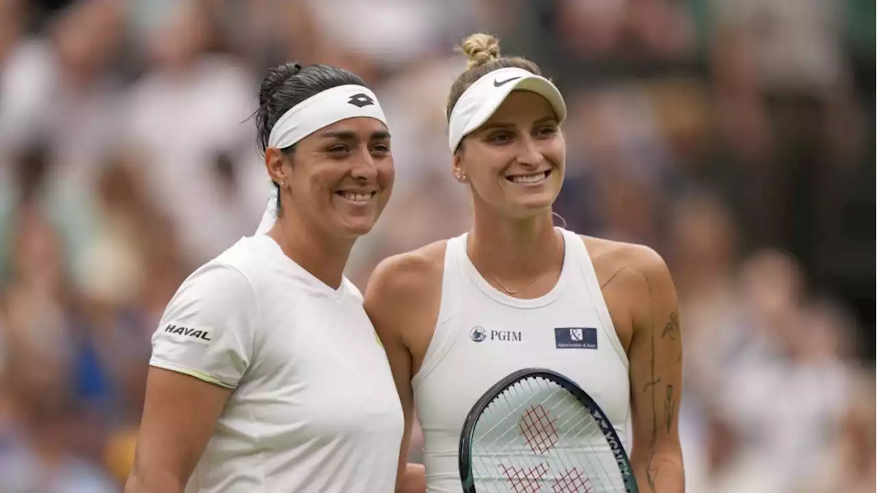 Ons Jabeur plays Marketa Vondrousova in the Wimbledon women's final