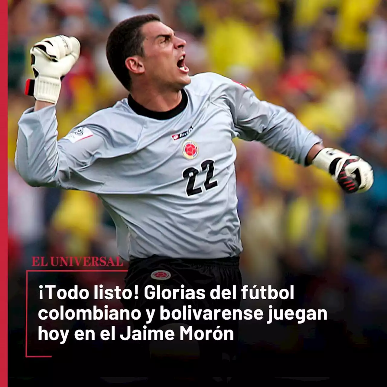 Todo listo: Glorias del fútbol colombiano y bolivarense, ¡a disfrutar!