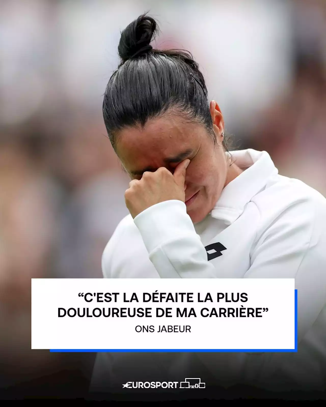 Wimbledon 2023 | Ons Jabeur en pleurs : 'C'est la défaite la plus douloureuse de ma carrière'