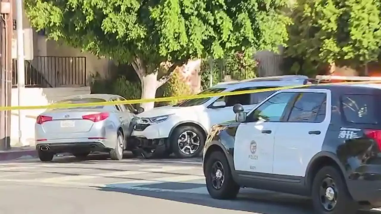 Police chase: LAPD officer injured in crash involving 13-year-old suspect in stolen vehicle