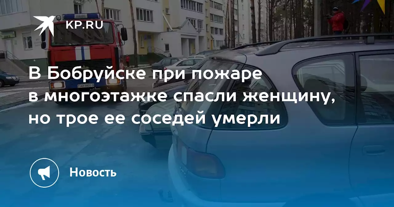 В Бобруйске при пожаре в многоэтажке спасли женщину, но трое ее соседей умерли