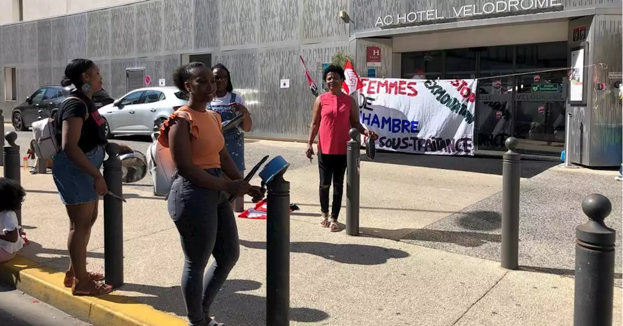 Marseille : nouveau jour de grève pour les femmes de chambre des hôtels Marriott Vélodrome et Novotel Prado