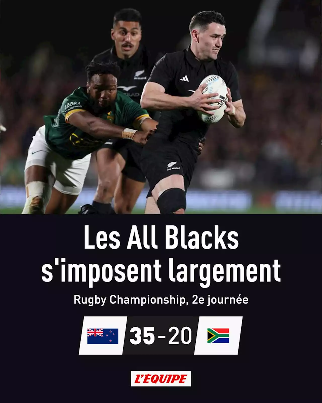 Nouvelle-Zélande 35-20 Afrique du Sud, Rugby Championship 2023 : résumé du match (15/07/2023)