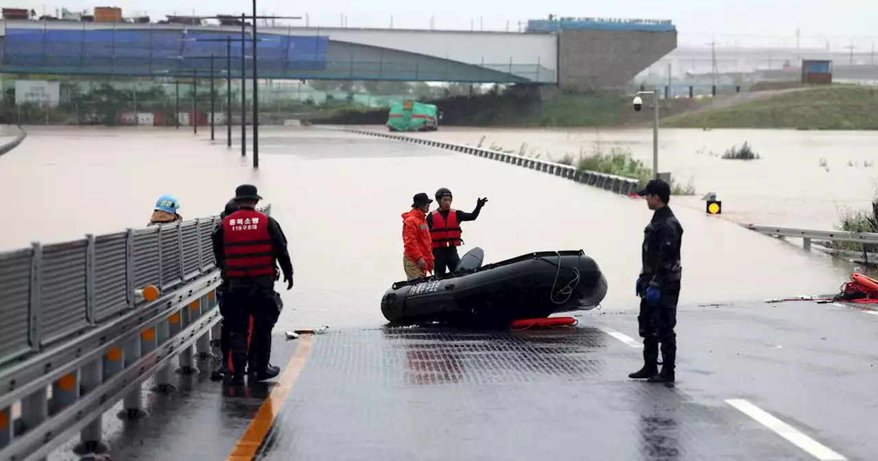 En Corée du Sud, des inondations font au moins 22 morts et 14 disparus