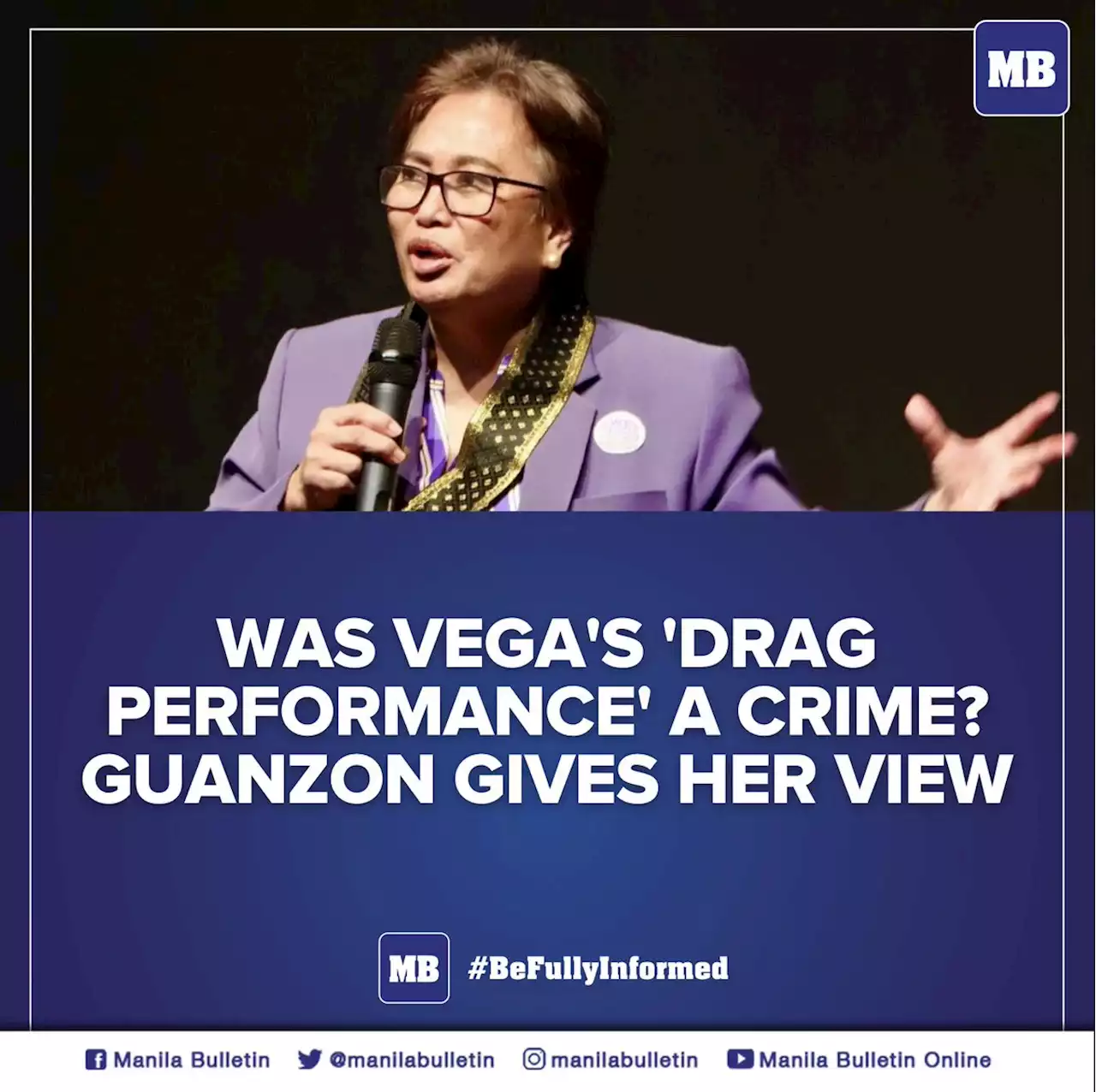 Was Vega's 'drag performance' a crime? Guanzon gives her view