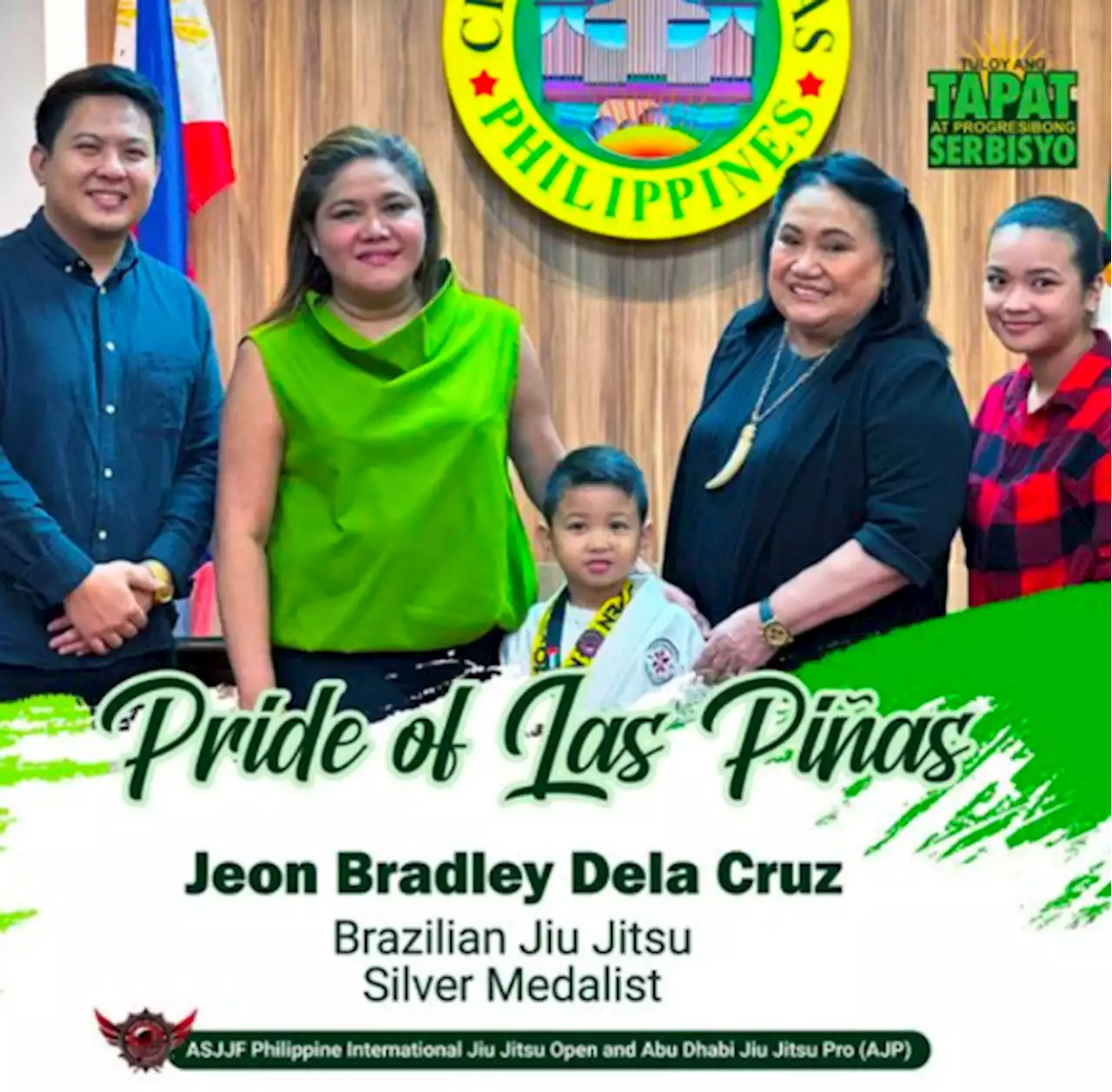 Las Piñas Mayor Aguilar honors 3 winning athletes