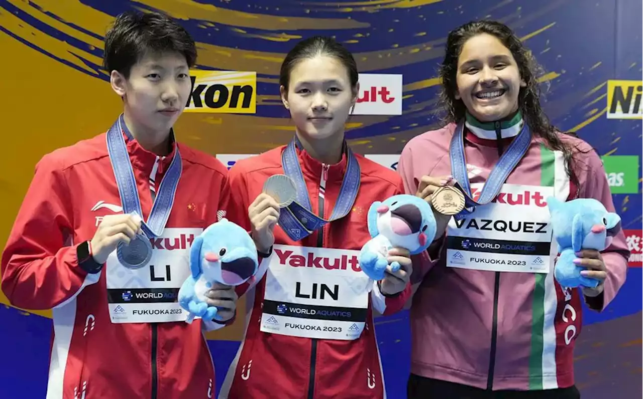 Aranza Vázquez gana bronce en trampolín un metro de Fukuoka 2023