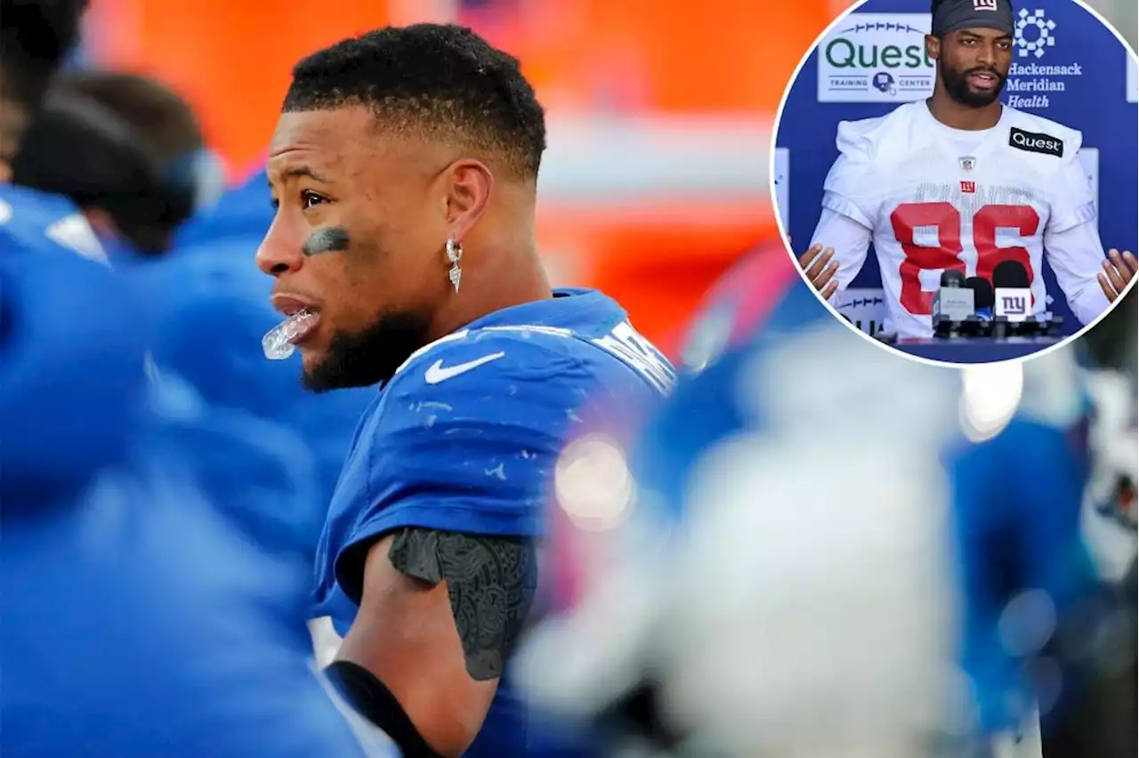 Darius Slayton has wedding ring analogy for Saquon Barkley’s Giants dilemma