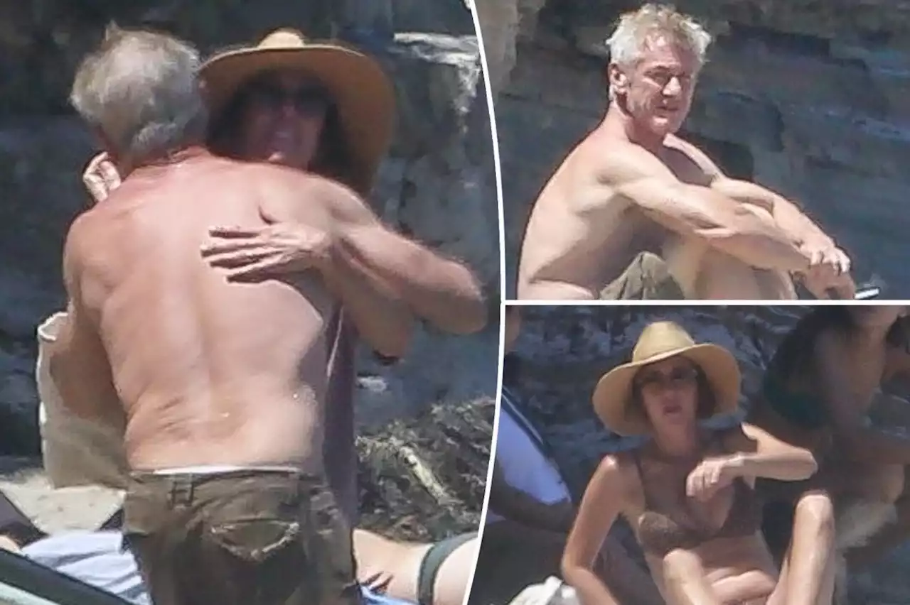 Shirtless Sean Penn spotted on beach date with bikini-clad Kristen Wiig