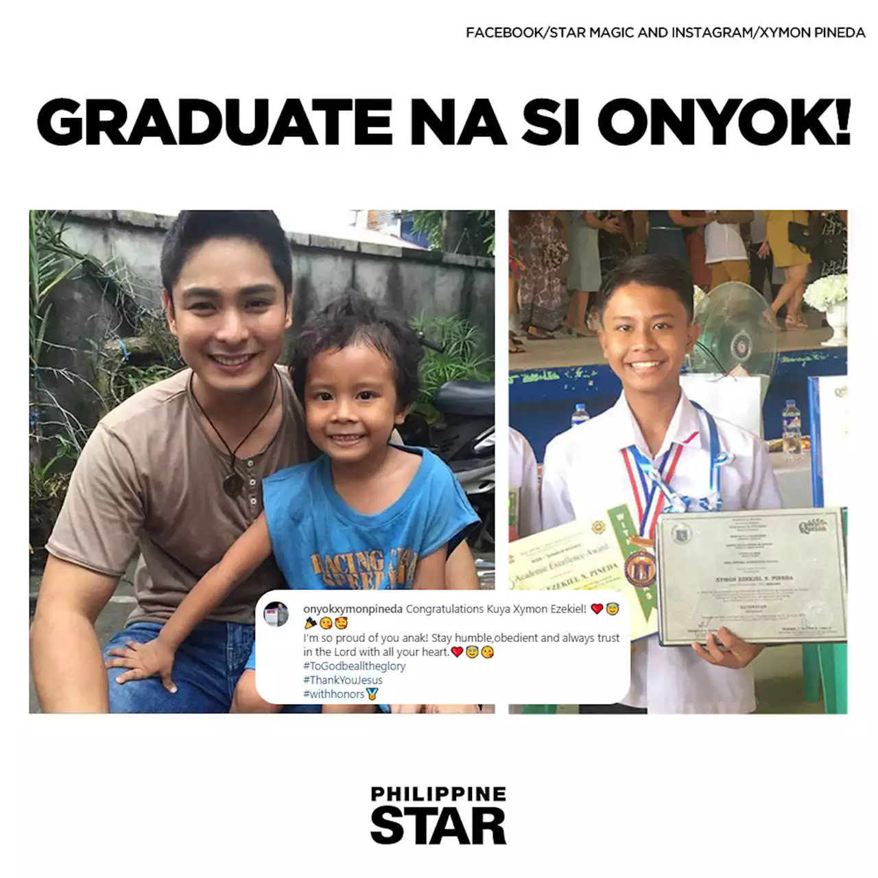 Ang Probinsyano actor Onyok Pineda graduates elementary with honors - Latest Chika