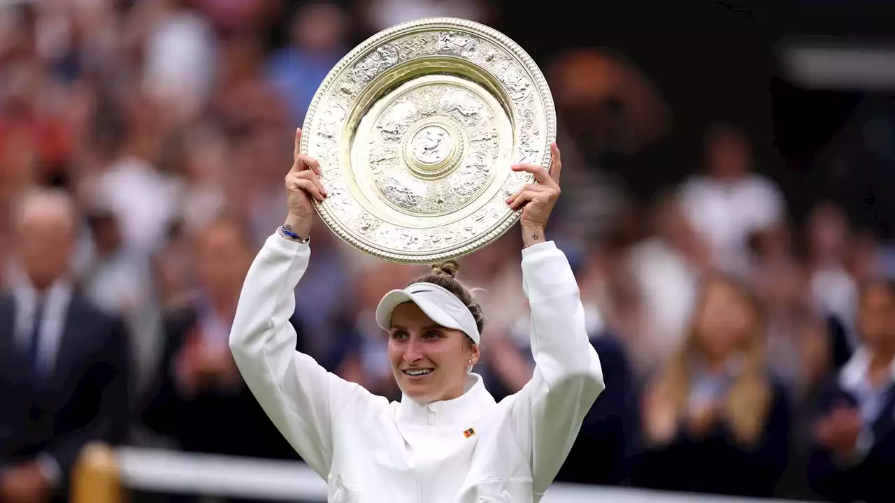 Marketa Vondrousova beats Ons Jabeur to become first unseeded women's Wimbledon champion