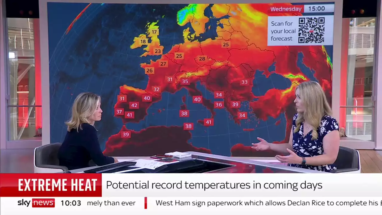 Europe weather: Highest temperatures yet to come as tourists left stranded outside Greek landmark