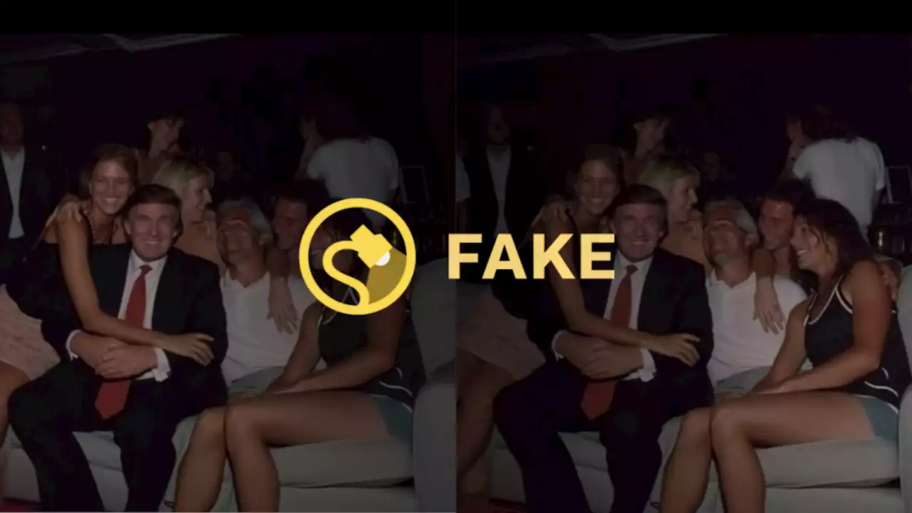 Does This Photo Show Trump and Epstein with Underage Girls?