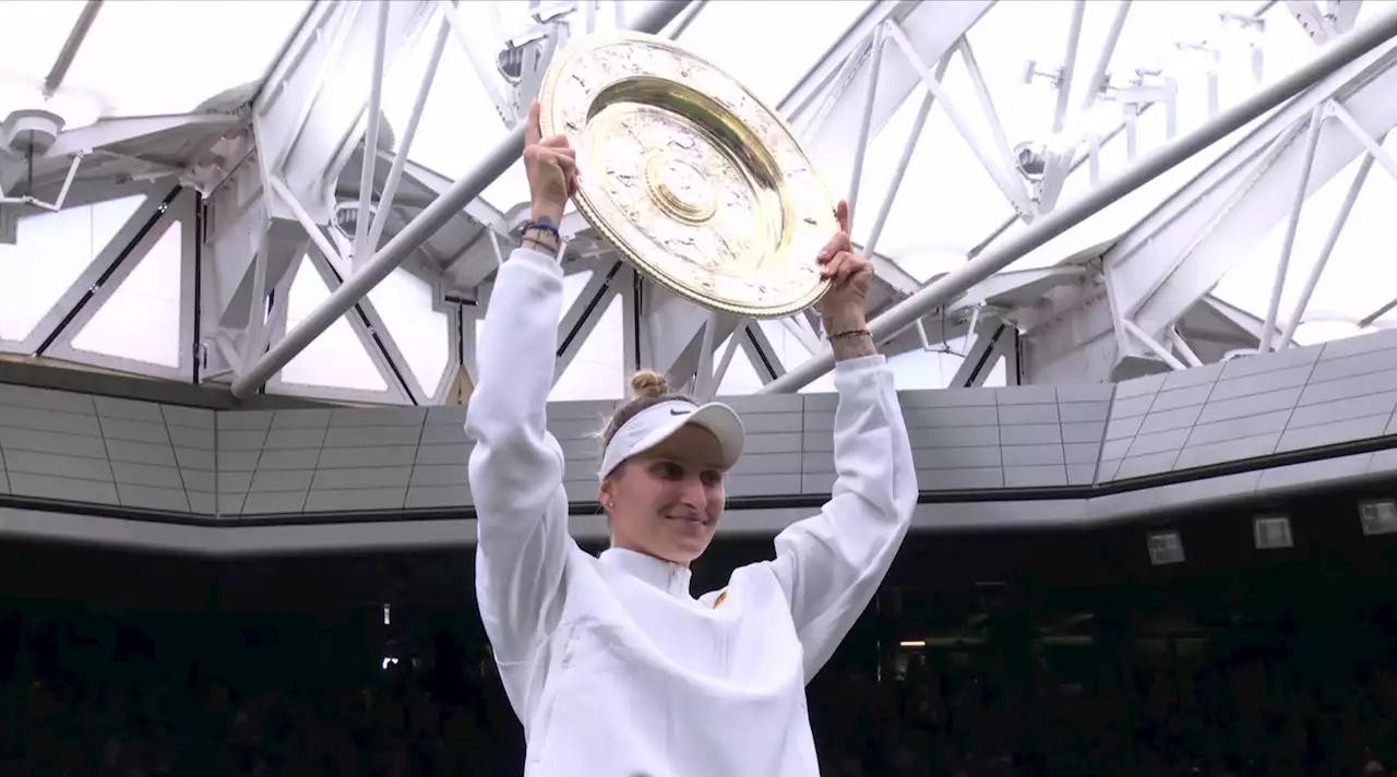 Unseeded Marketa Vondrousova makes Wimbledon history by beating Ons Jabeur to Grand Slam title