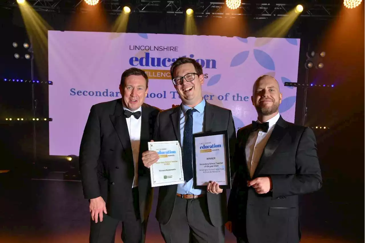 Richard Butterworth of Ambergate School Grantham wins Secondary School Teacher of the Year in the Lincolnshire Education Excellence Awards 2023