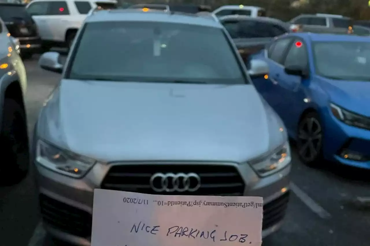 Plus-size driver's note about my 'bad' parking is leaving people divided