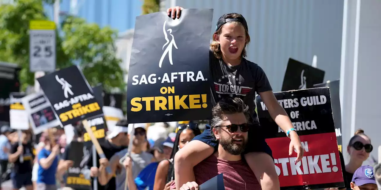 On the picket lines with Hollywood’s actors and writers, from LA to New York