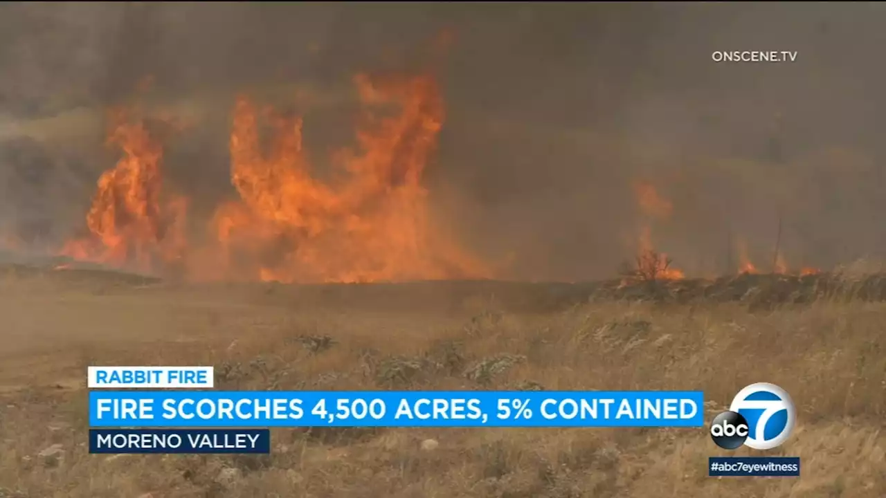 Raging wildfire in Riverside County burns at least 7,000 acres, is 0% contained