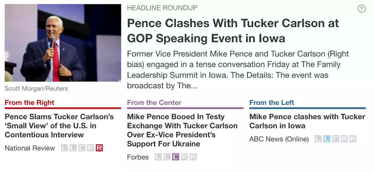 Pence Clashes With Tucker Carlson at GOP Speaking Event in Iowa