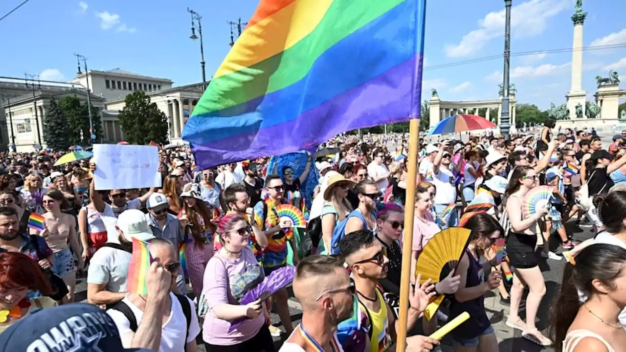 Hongrie: des milliers de personnes participent à la marche des fiertés à Budapest