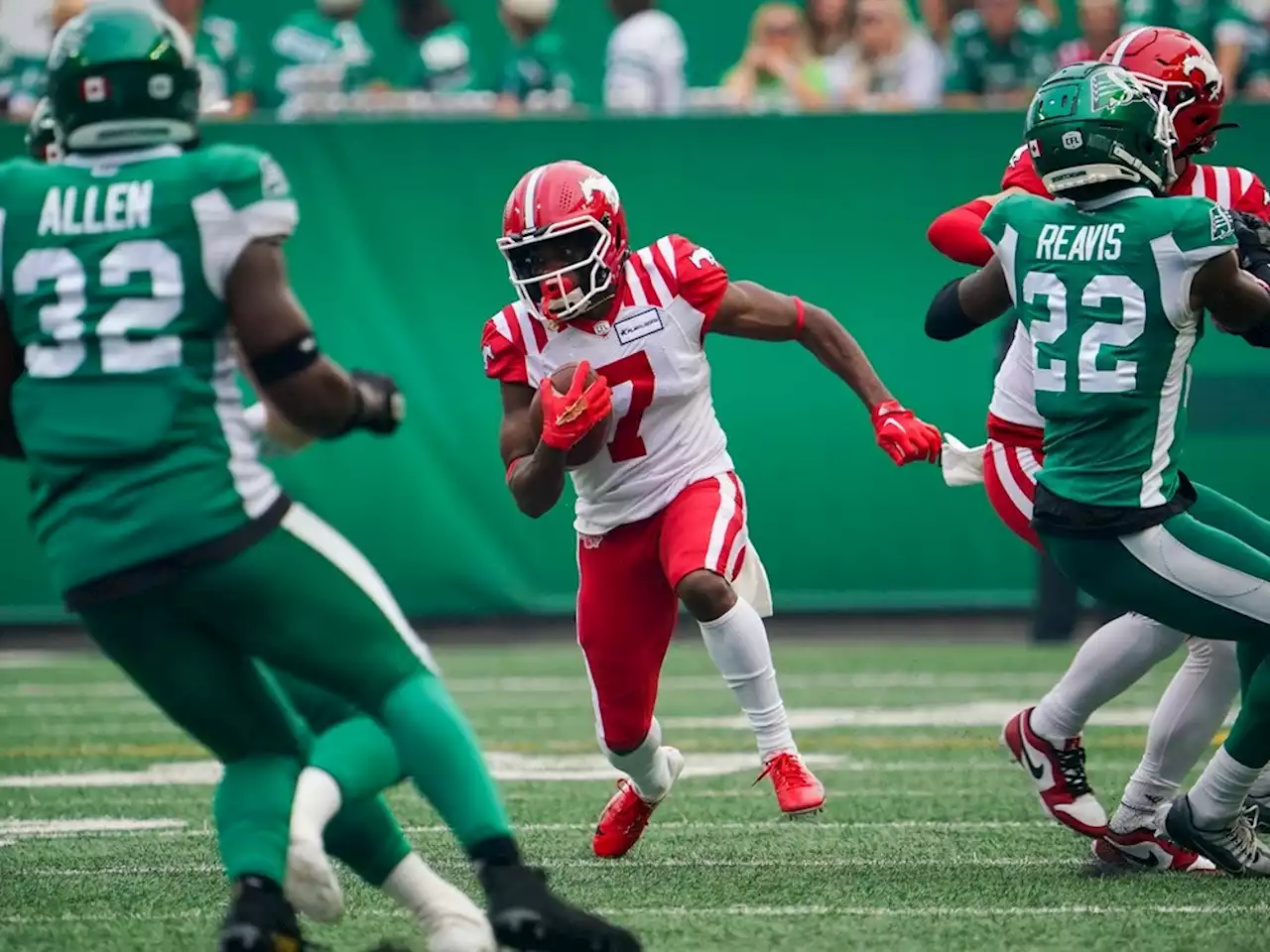 Stampeders hold off Roughriders to earn precious win