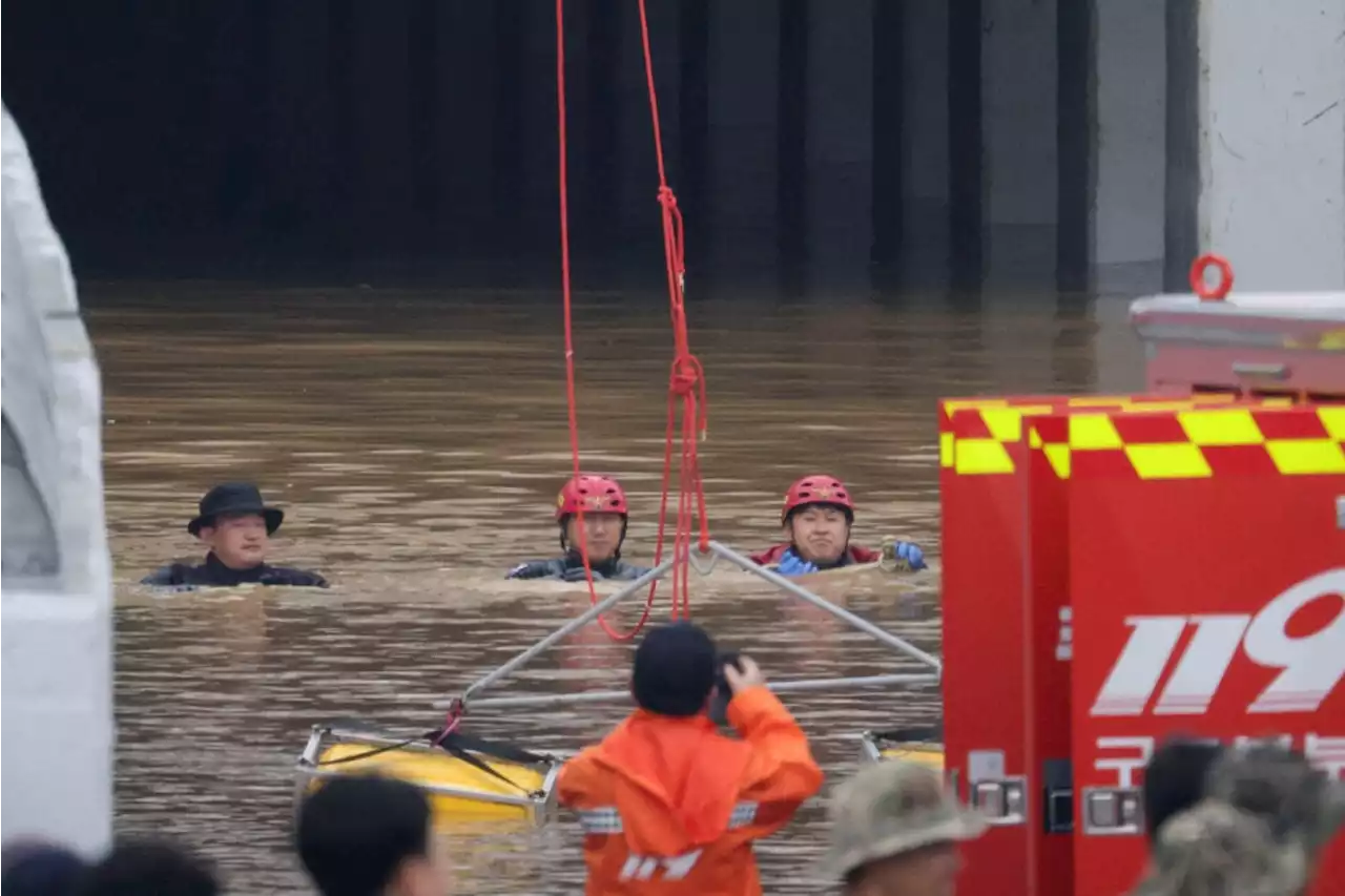 South Korea: 6 bodies pulled from flooded tunnel as heavy rains cause flash floods and landslides