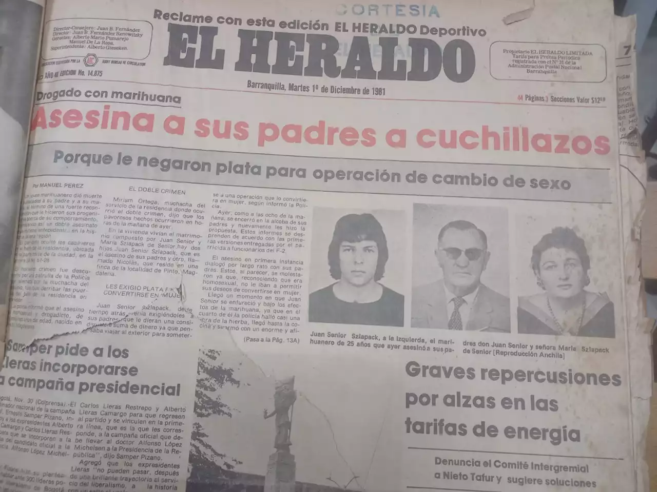 La historia de un parricidio en Barranquilla que se convirtió en novela