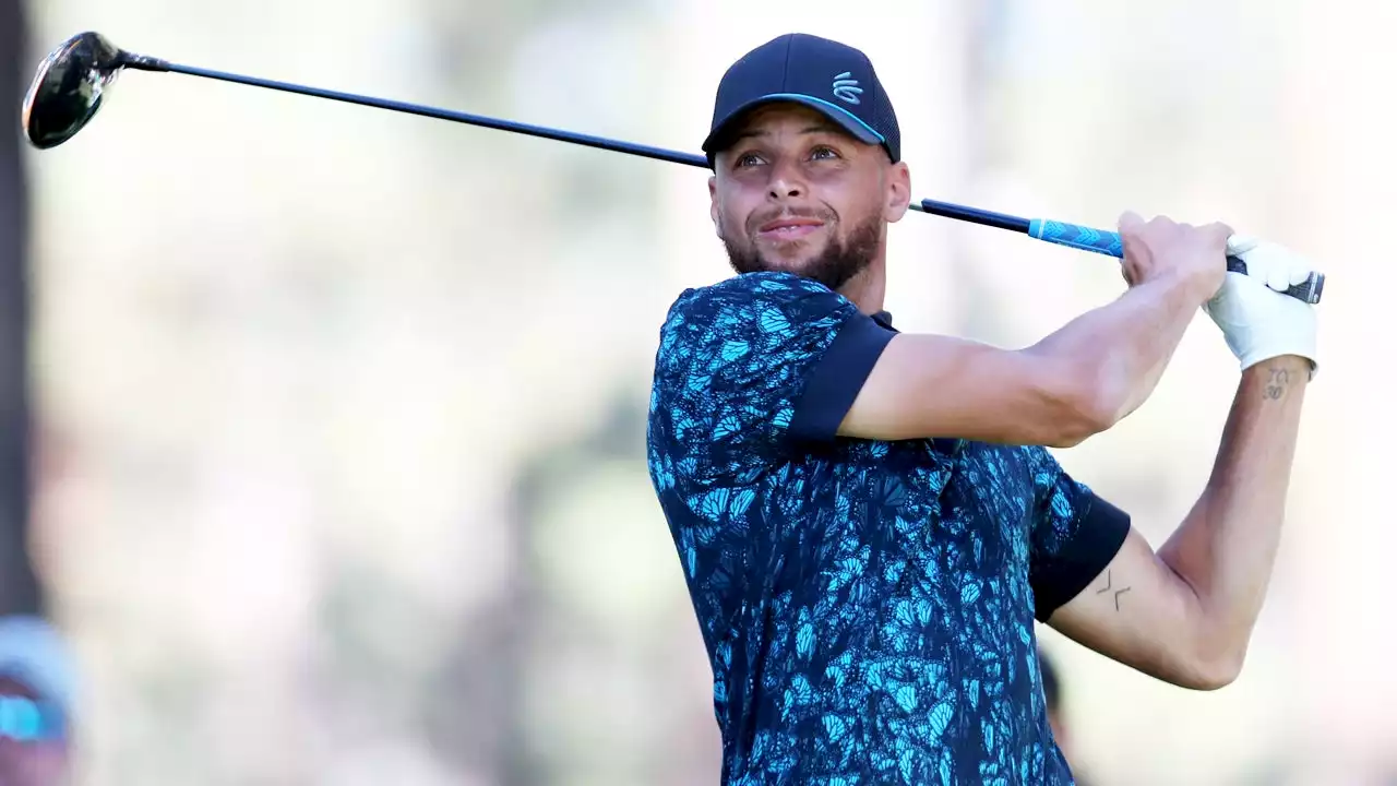 Steph Curry Runs Wild After Sinking Hole-In-One at Golf Tournament