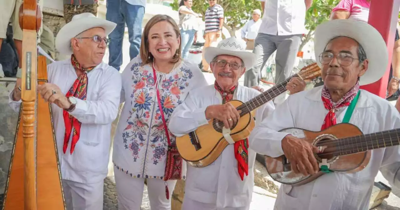 “Vamos dos a cero, está cerca del ponche el presidente AMLO”, dice Xóchitl