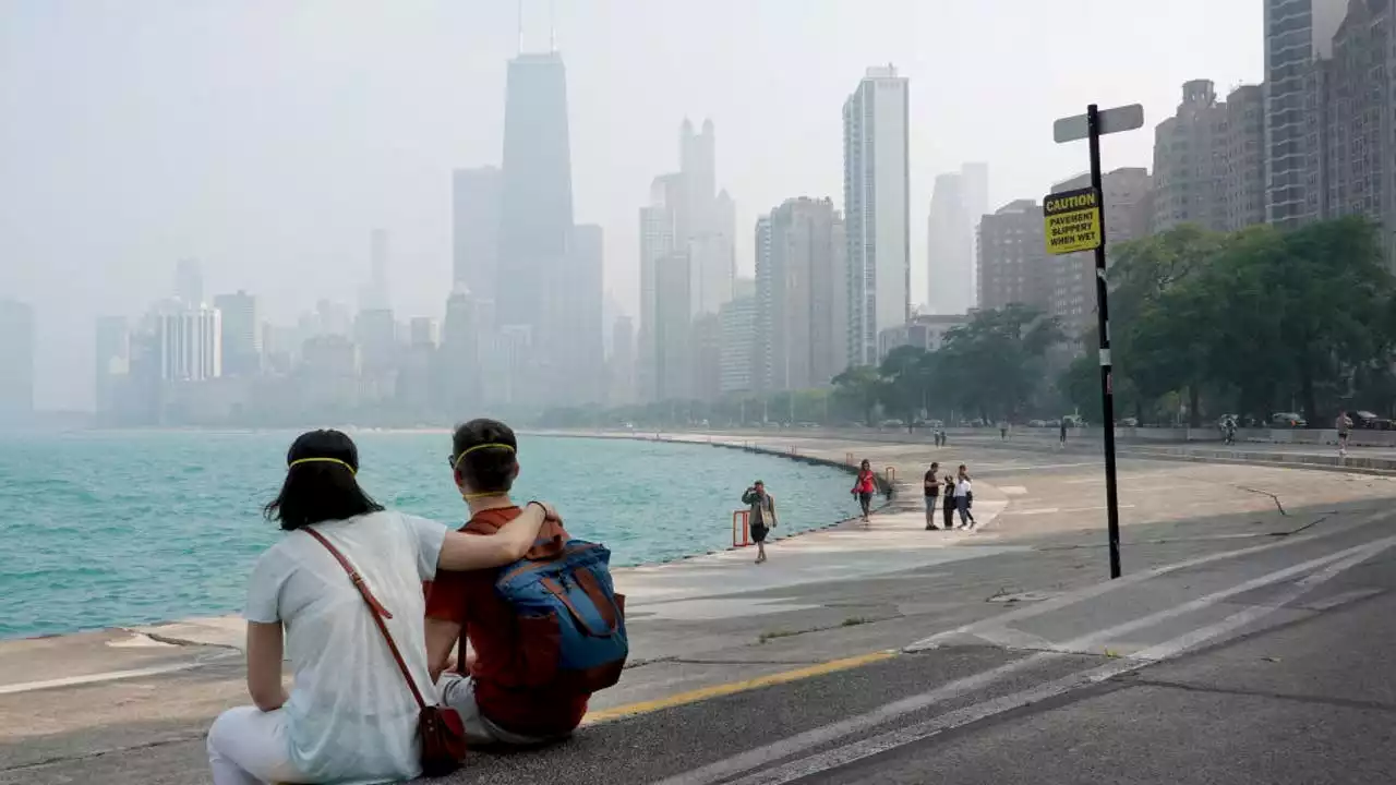 Entire state of Illinois under air quality alert because of Canadian wildfire smoke