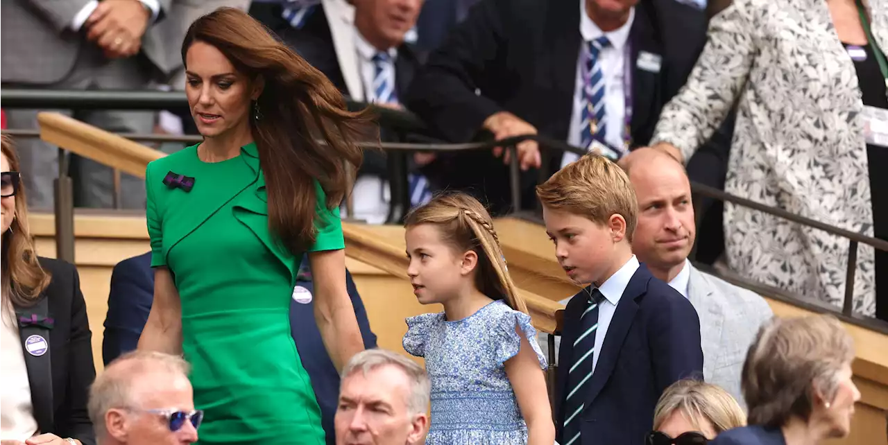 Princess Kate and Prince William Bring Kids George and Charlotte to Wimbledon