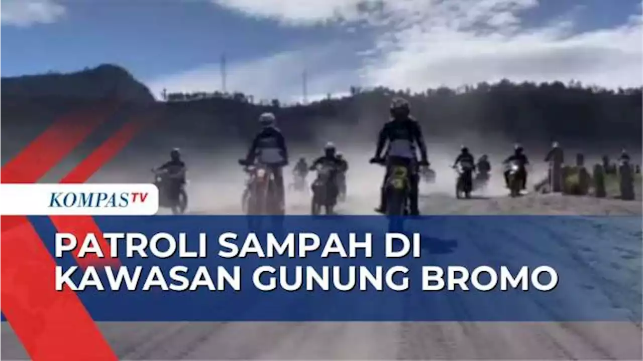 Gandeng Komunitas Motor Trail, Polres Probolinggo Lakukan Patroli Sampah di Gunung Bromo!