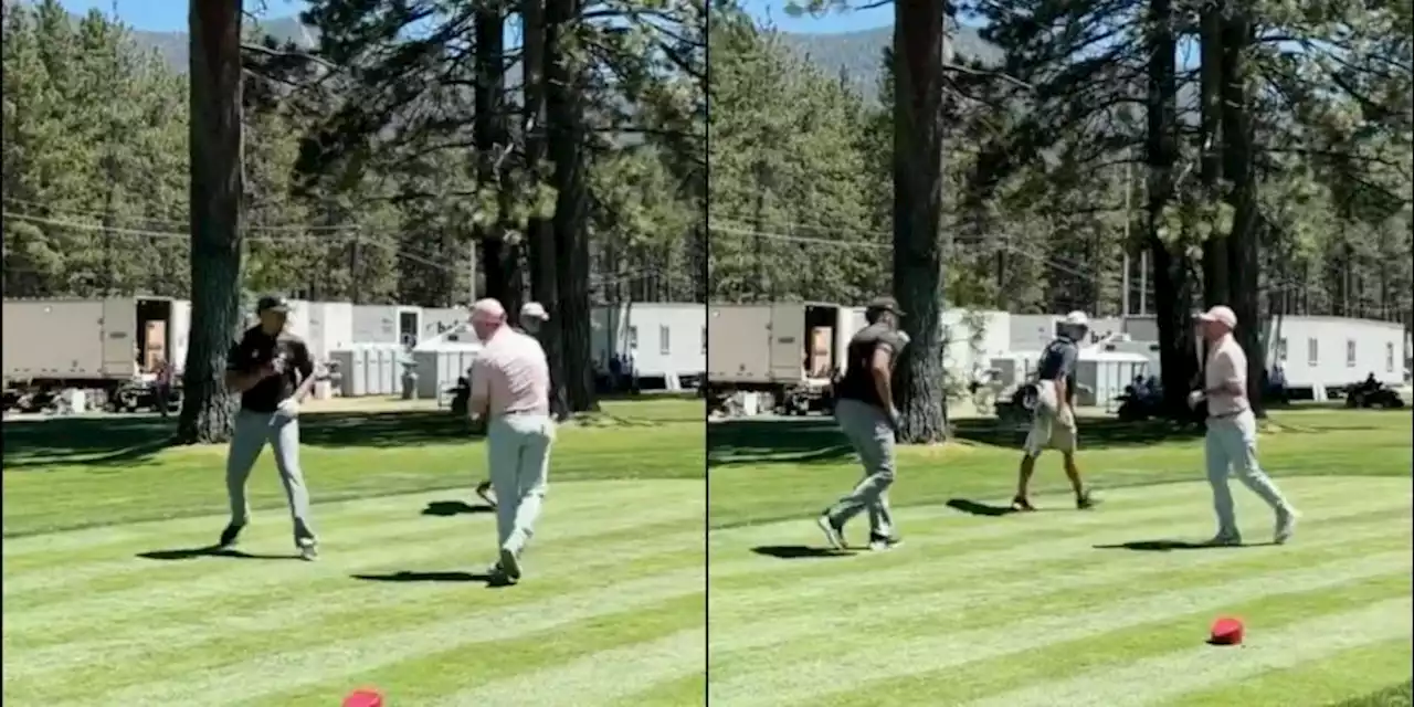 VIDEO: Canelo Álvarez y Patrick Mahomes casi llegan a los golpes en pleno torneo de golf