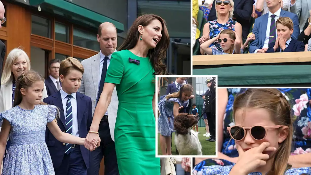 Princess Charlotte steals the show as she makes first appearance at Wimbledon for men's final