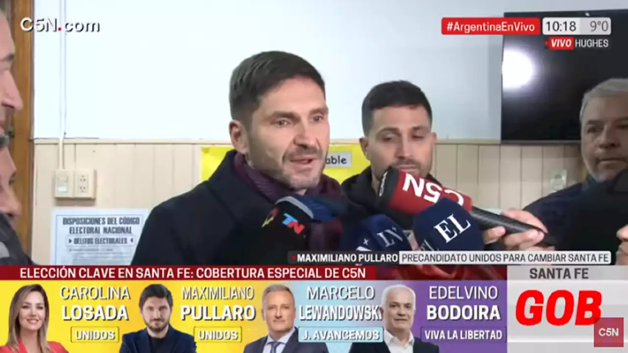 Pullaro votó y fue contra Carolina Losada: “Hay sectores que claramente no quieren que lleguemos al gobierno”