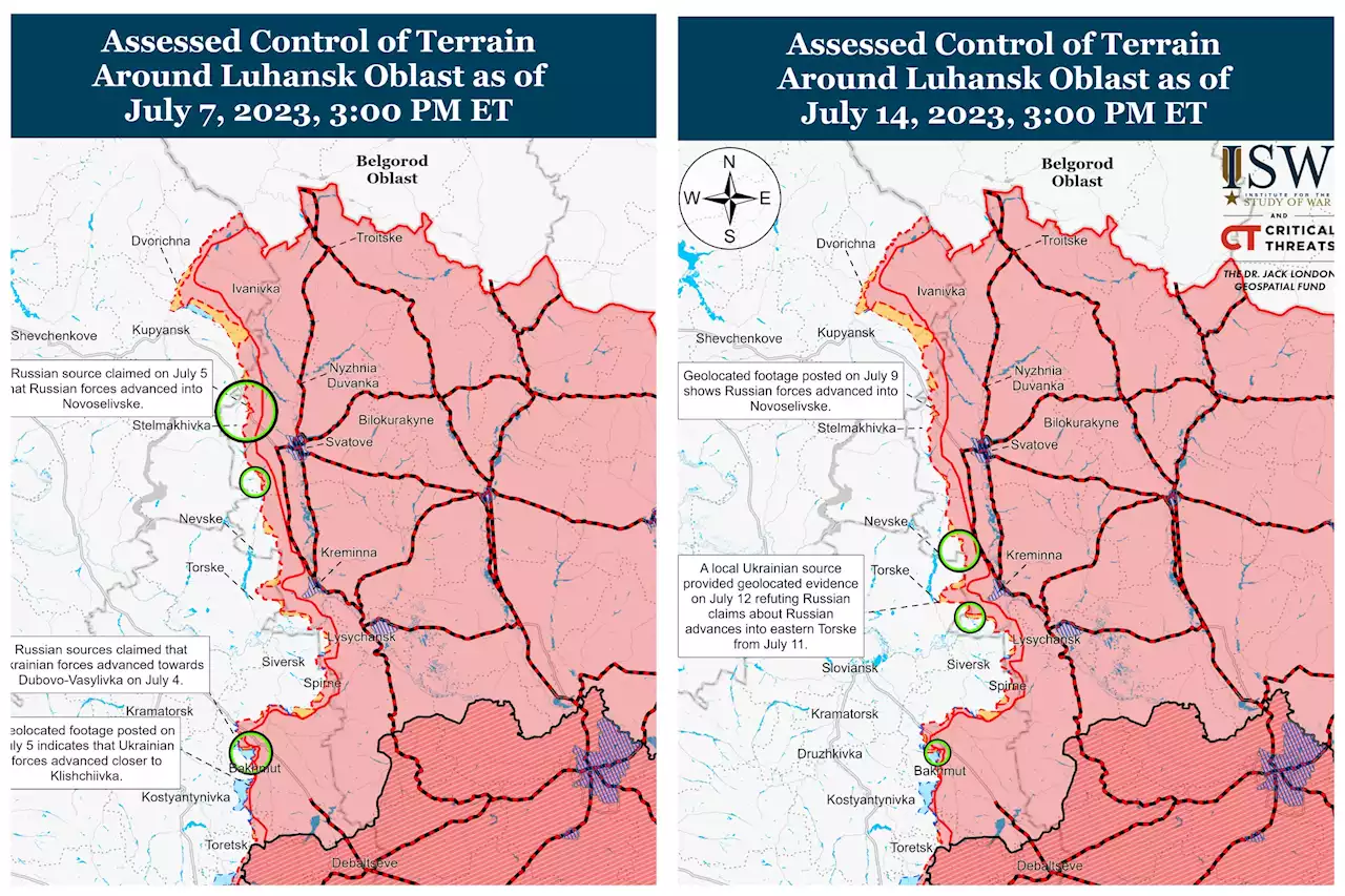 Ukraine war maps reveal how Zelensky's counteroffensive is going