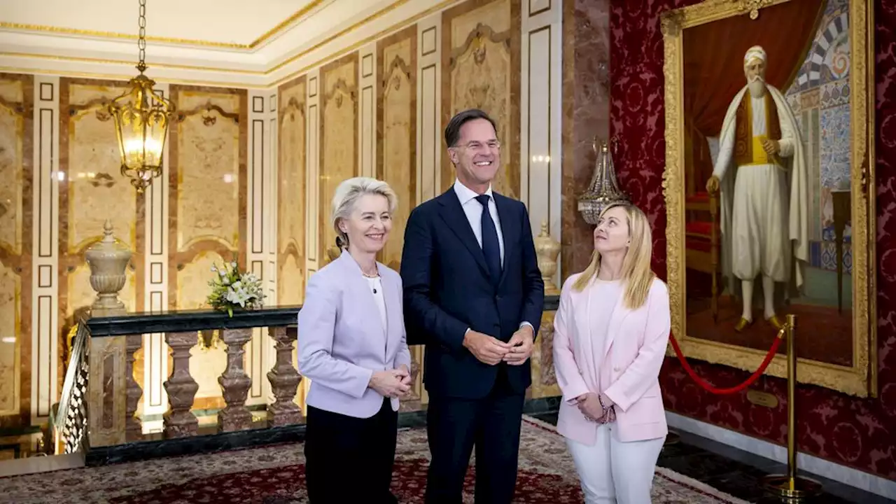 Rutte, Von der Leyen en Meloni opnieuw naar Tunesië om migratiedeal