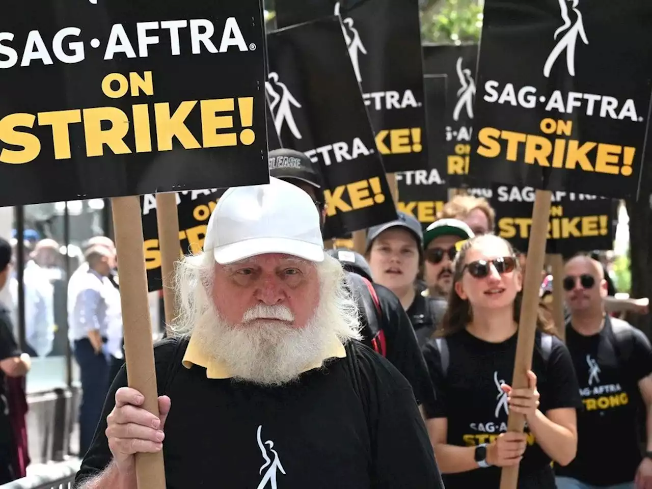 On the picket lines with Hollywood's actors and writers, from LA to New York