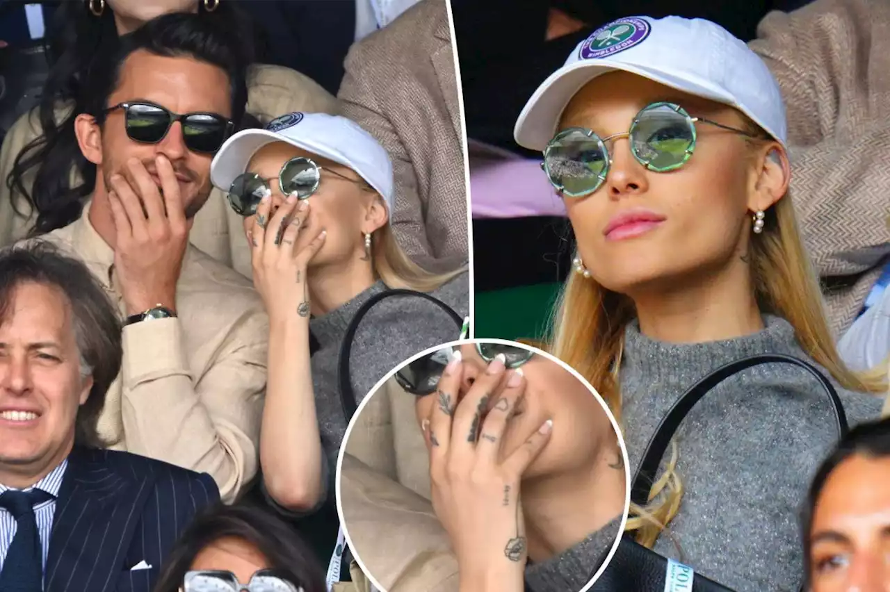 Ariana Grande spotted without wedding ring at Wimbledon, sparks marriage concerns from fans